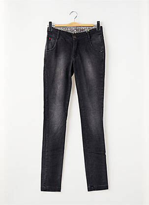 Jeans coupe slim stretch taille normale noir I.CODE (By IKKS) femme