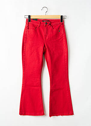 Jeans bootcut taille haute taille haute rouge SCOTCH & SODA femme