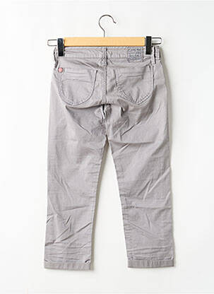 Pantalon 7/8 tissage popeline taille basse gris CHIPIE femme