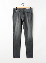 Jeans coupe slim stretch taille ajustable gris PEPE JEANS fille