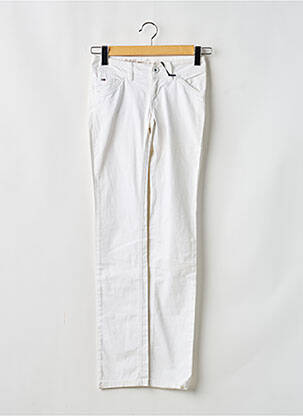 Pantalon slim taille basse taille basse blanc TOMMY HILFIGER femme