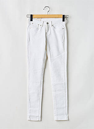 Jeans skinny stretch taille ajustable blanc PEPE JEANS fille