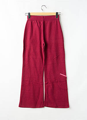 Pantalon flare stretch taille élastique rouge DIPLODOCUS fille
