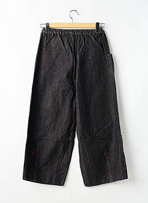 Jeans coupe large taille élastique taille élastique noir LILITH fille