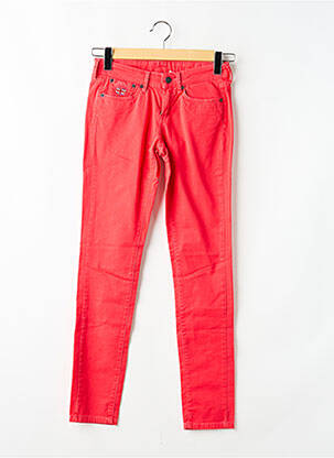 Jeans skinny stretch taille ajustable rouge PEPE JEANS fille