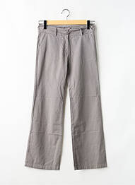 Pantalon flare tissage popeline gris LA FEE MARABOUTEE fille