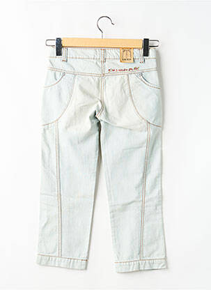 Jeans coupe droite stretch taille ajustable bleu IKKS fille