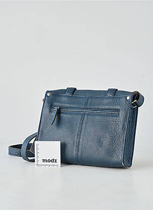 Sac doublure textile forme rectangulaire bleu LEA.TONI femme