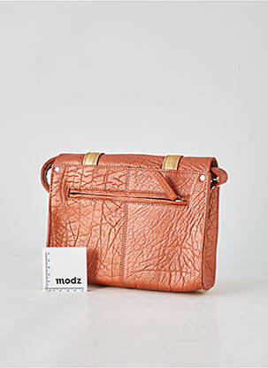 Sac doublure textile forme rectangulaire or LEA.TONI femme