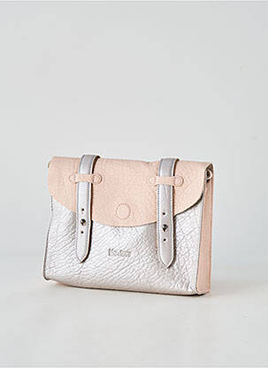 Sac doublure textile forme rectangulaire rose LEA.TONI femme
