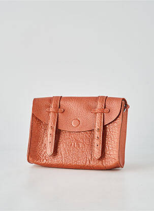 Sac doublure textile forme rectangulaire marron LEA.TONI femme