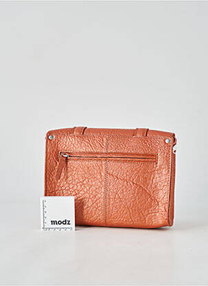 Sac doublure textile forme rectangulaire marron LEA.TONI femme