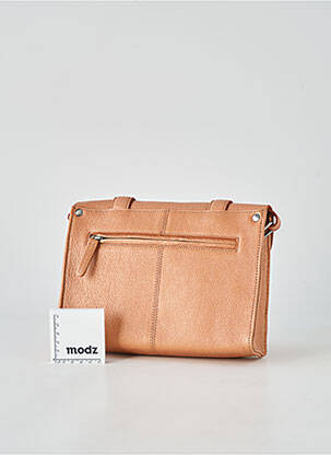 Sac doublure textile forme rectangulaire marron clair LEA.TONI femme