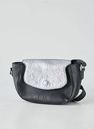 Sac multipoches forme rectangulaire argent LEA.TONI femme