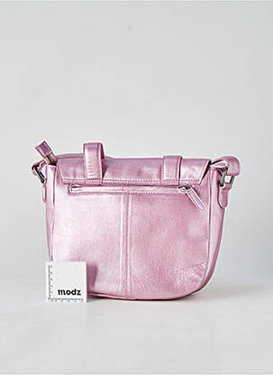 Sac fermeture fermeture aimantée forme rectangulaire rose LEA.TONI femme
