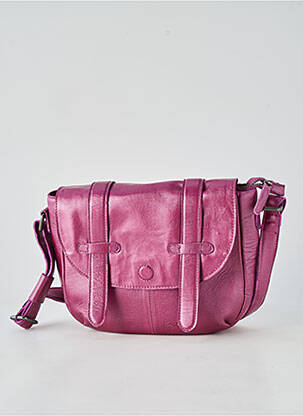 Sac doublure textile forme rectangulaire violet LEA.TONI femme