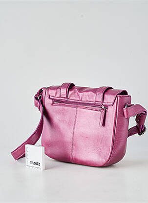 Sac doublure textile forme rectangulaire violet LEA.TONI femme