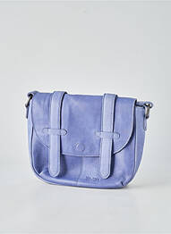Sac fermeture fermeture aimantée forme rectangulaire bleu LEA.TONI femme