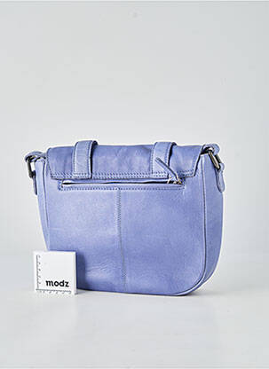 Sac fermeture fermeture aimantée forme rectangulaire bleu LEA.TONI femme