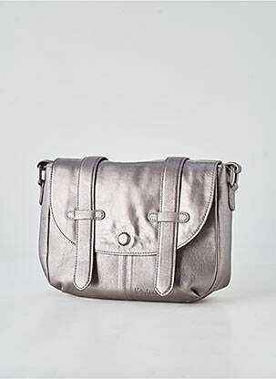 Sac multipoches forme rectangulaire argent LEA.TONI femme