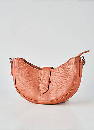 Sac doublure textile forme rectangulaire marron LEA.TONI femme