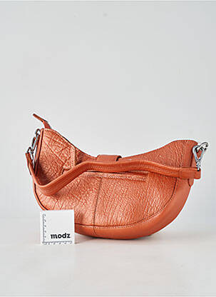 Sac doublure textile forme rectangulaire marron LEA.TONI femme