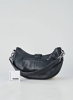 Sac type de porter main forme rectangulaire noir LEA.TONI femme