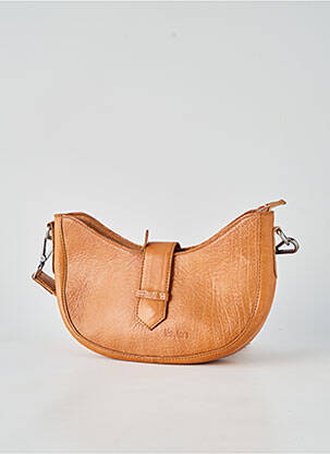 Sac doublure textile forme rectangulaire marron LEA.TONI femme