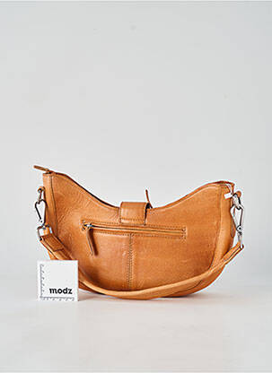 Sac doublure textile forme rectangulaire marron LEA.TONI femme