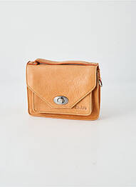 Sac multipoches forme rectangulaire marron LEA.TONI femme