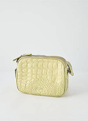 Sac doublure textile forme rectangulaire vert LEA.TONI femme