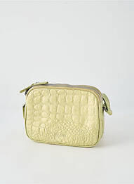 Sac fermeture zippée forme rectangulaire vert LEA.TONI femme