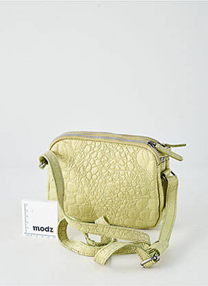 Sac doublure textile forme rectangulaire vert LEA.TONI femme