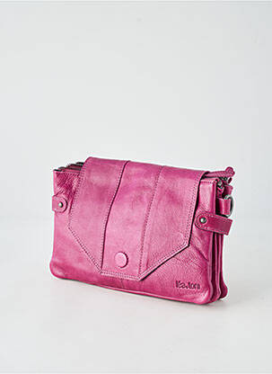 Sac fermeture fermeture aimantée forme rectangulaire violet LEA.TONI femme