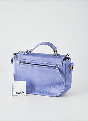 Sac doublure textile forme rectangulaire bleu LEA.TONI femme