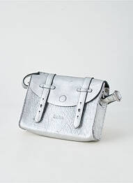 Sac fermeture fermeture aimantée forme rectangulaire argent LEA.TONI femme