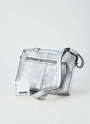 Sac fermeture fermeture aimantée forme rectangulaire argent LEA.TONI femme