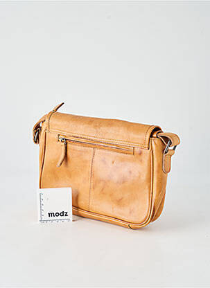 Sac multipoches forme rectangulaire marron LEA.TONI femme