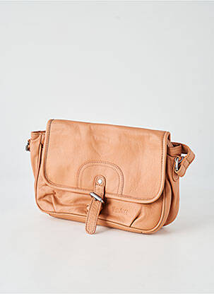 Sac multipoches forme rectangulaire marron LEA.TONI femme