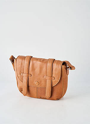 Sac multipoches forme rectangulaire marron LEA.TONI femme