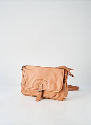 Sac doublure textile forme rectangulaire marron LEA.TONI femme