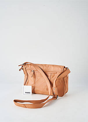 Sac doublure textile forme rectangulaire marron LEA.TONI femme