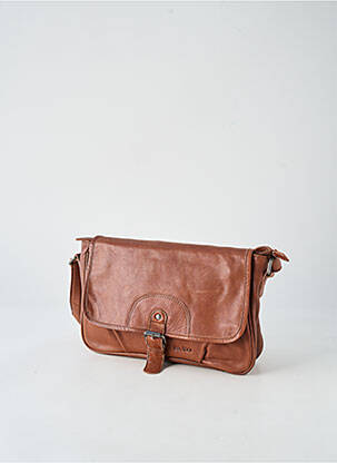 Sac fermeture fermeture aimantée forme rectangulaire marron LEA.TONI femme