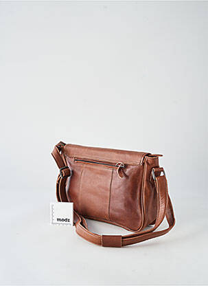 Sac fermeture fermeture aimantée forme rectangulaire marron LEA.TONI femme