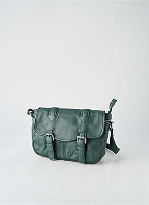 Sac multipoches forme rectangulaire vert LEA.TONI femme