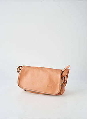 Sac doublure textile forme rectangulaire marron LEA.TONI femme