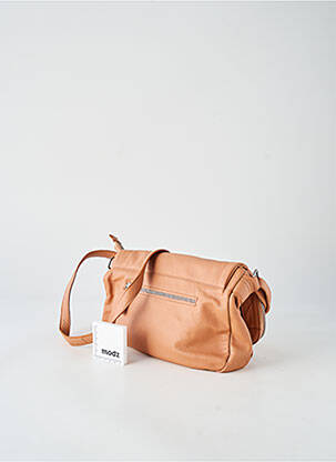 Sac doublure textile forme rectangulaire marron LEA.TONI femme