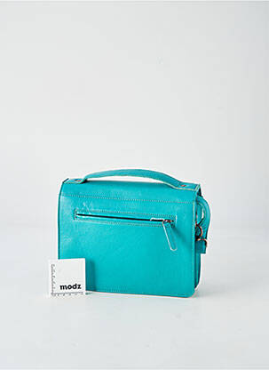 Sac multipoches forme rectangulaire bleu LEA.TONI femme