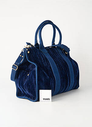 Sac multipoches forme cabas bleu MILA LOUISE femme