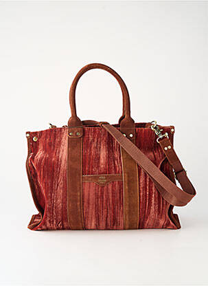Sac multipoches forme cabas marron MILA LOUISE femme